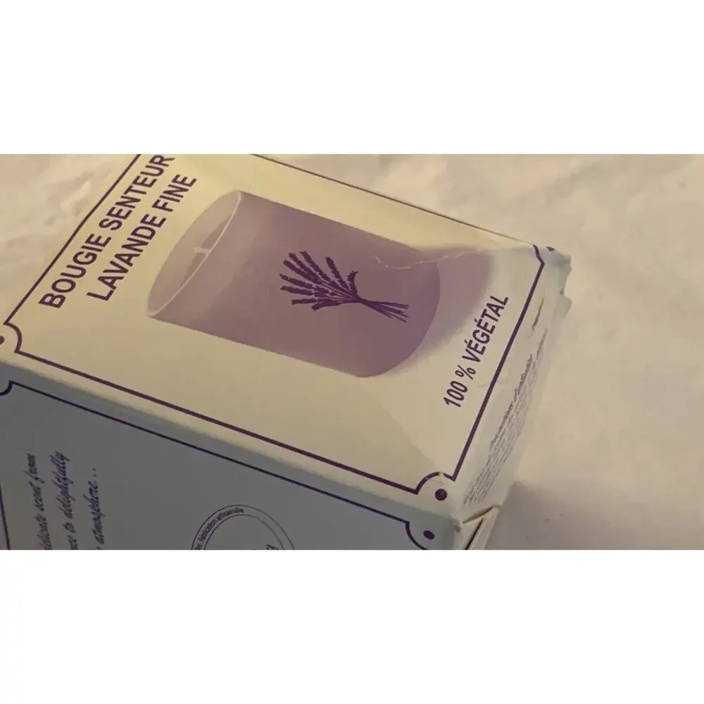 Lothantique Bougie de Marseille Fine Lavender Scented Candle 100% Vegetable Wax